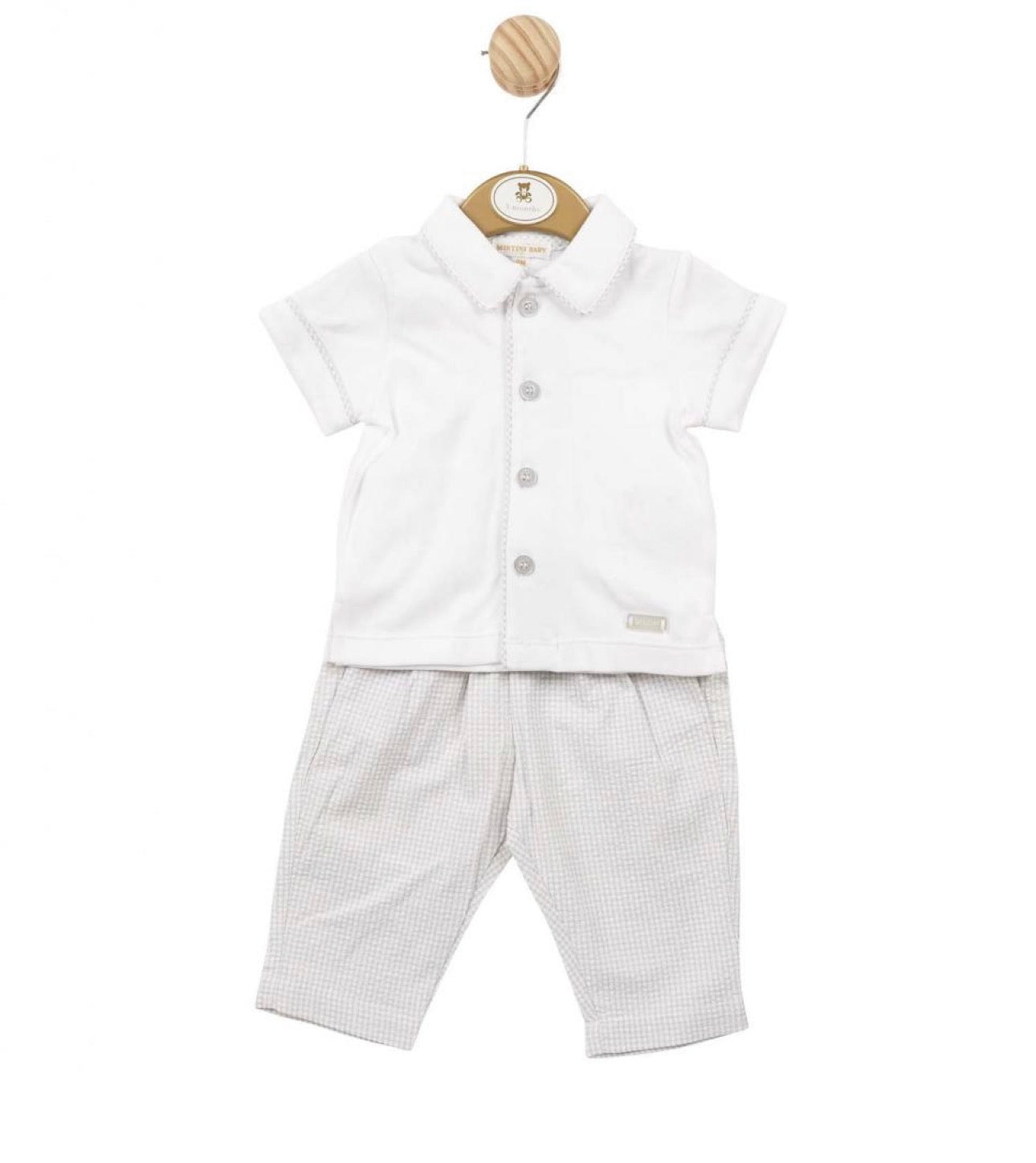 Mintini Shirt & Checked Trousers