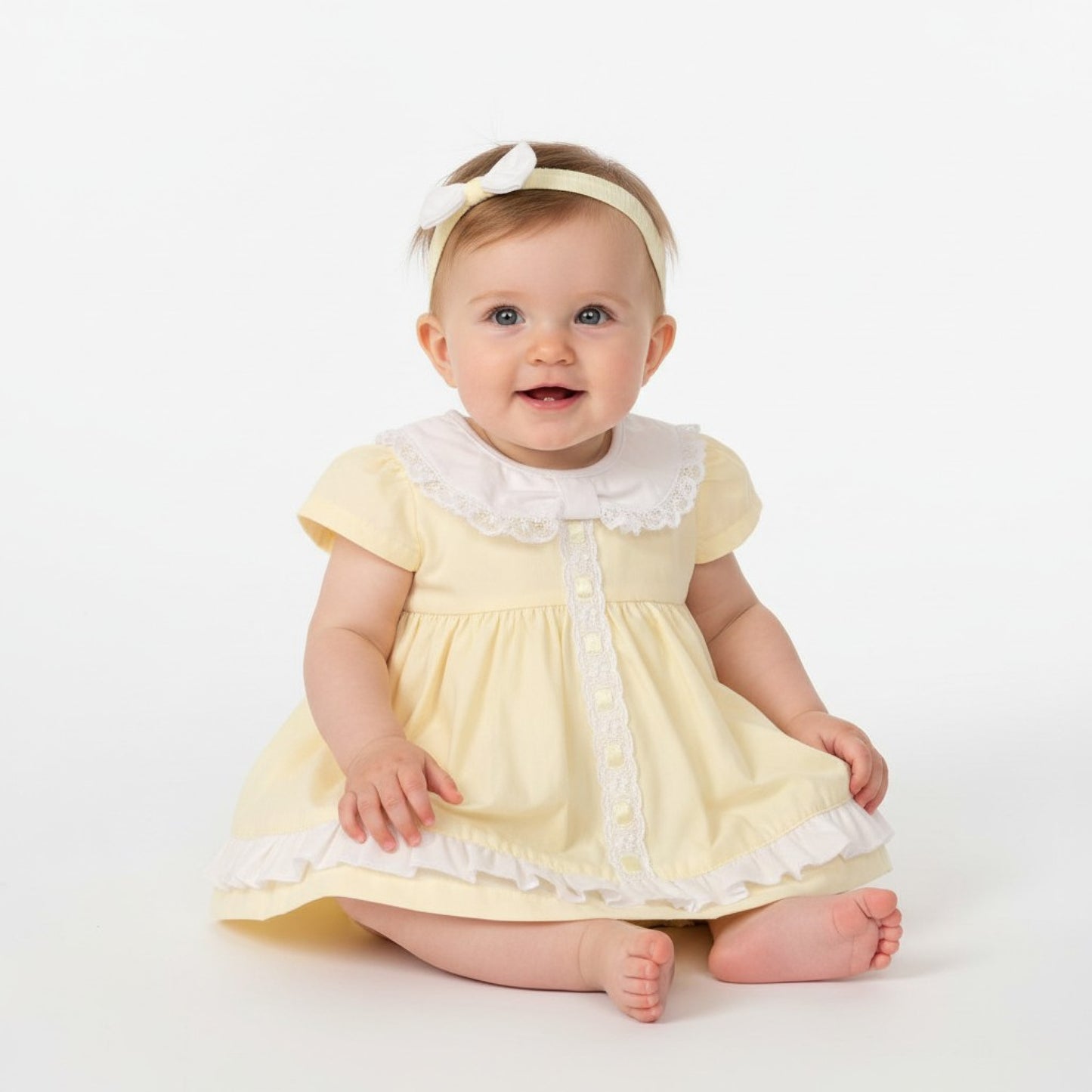 Lace & Bow Dress Set