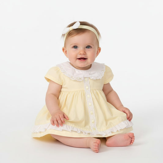 Lace & Bow Dress Set