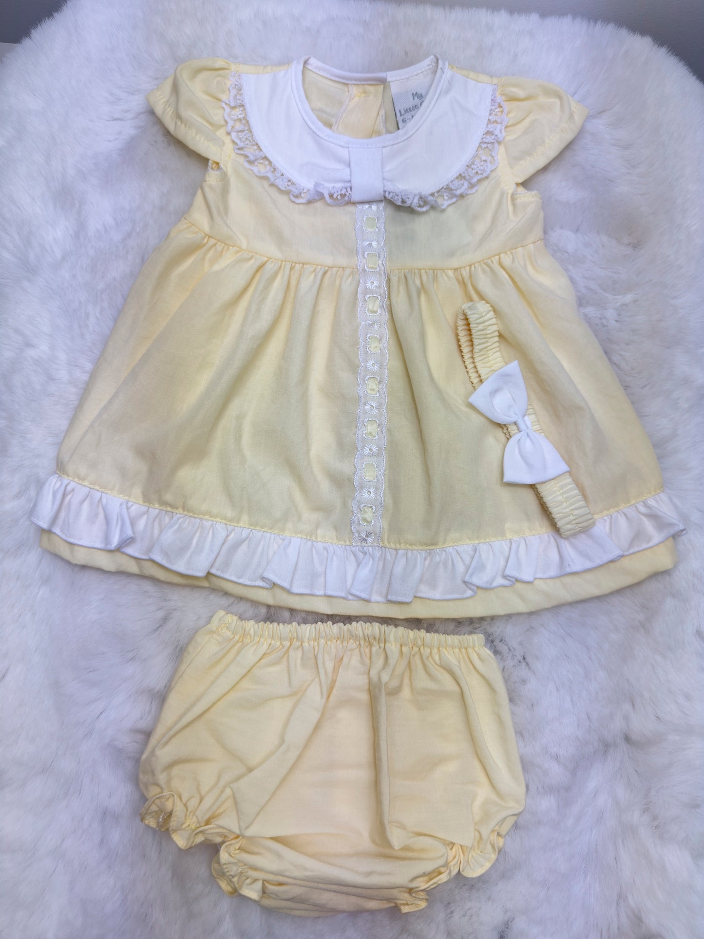 Lace & Bow Dress Set